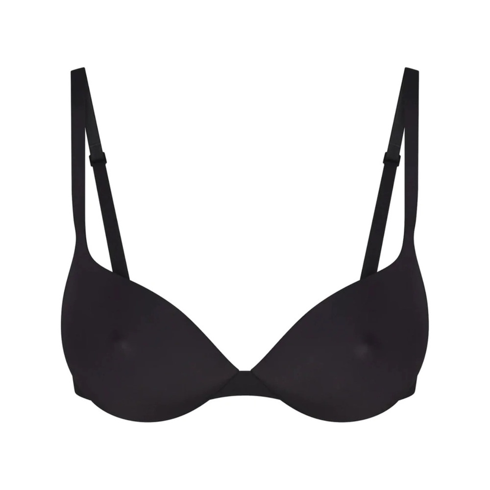 NWT SKIMS Ultimate Collection Push Up Plunge Nipple Bra Onyx
